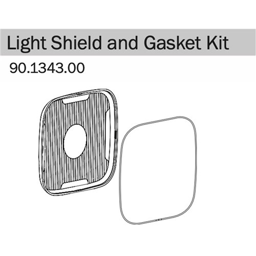 LENS SHIELD+GASKET LED LIGHTS