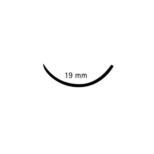 Aesculap Suture SILKAM, 3/0, 3/8 Circle Reverse Cutting, 19mm, 45cm x 36-Pack