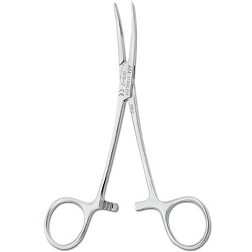 ASA Dental Haemostats Forceps - Kelly - #2 - Curved - 14cm