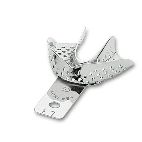 ASA Dental Stainless Steel Impression Tray - Perforated - Lower - Size 1