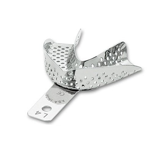 ASA Dental Stainless Steel Impression Tray - Perforated - Lower - Size 4