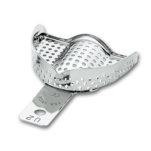 ASA Dental Stainless Steel Impression Tray - Perforated - Upper - Size 2