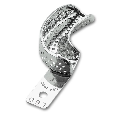 ASA Dental Stainless Steel Impression Tray - Partial Left - Size 6