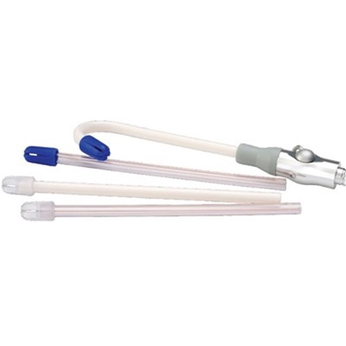ASA Dental Saliva Ejectors - Total Comfort - Clear with Blue Tip - 155mm, 1000-Pack