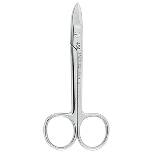ASA Dental Crown Scissors - #2 - 10.5cm - Curved