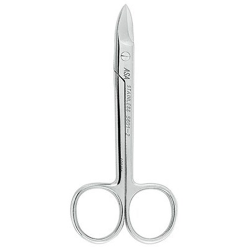 ASA Dental Crown Scissors - #2 - 10.5cm - Curved