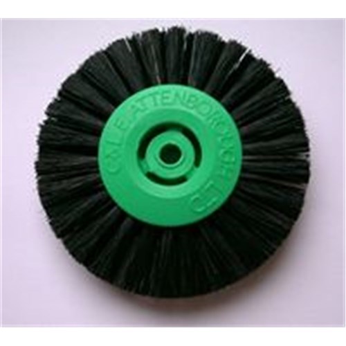 Attenborough Lathe Brush - 2 Row Converged - Black Bristle - 65mm, 1-Pack