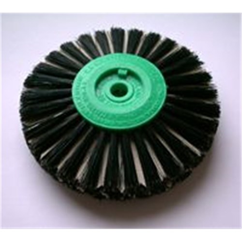 Attenborough Lathe Brush - 5 Row Calibris *- Black Bristle and Calico - 80mm, 1-Pack