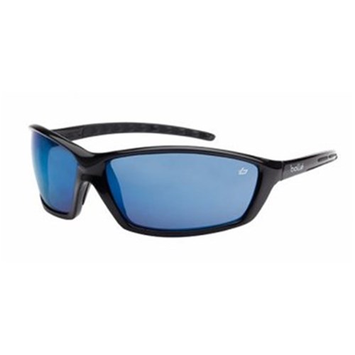 PROWLER Safety Glasses Black Frame Blue Flash Lens