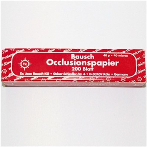 Bausch Articulating Paper - BK10 - Red - 40u, 200-Pack