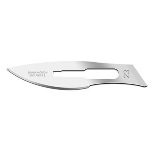 Swann Morton Scalpel Blade - Size 23, 100-Pack