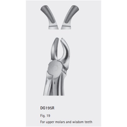 AESCULAP UPPER LEFT & UPPER RIGHT MOLAR FORCEPS