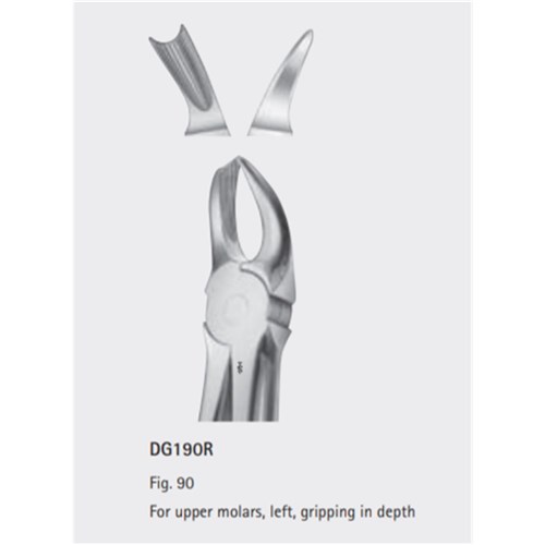 AESCULAP UPPER LEFT & UPPER RIGHT MOLAR FORCEPS