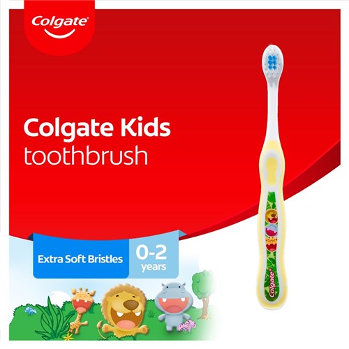 Colgate Kids Manual Toothbrush - My First - 0-2 Years - Extra Soft Bristles, 8-Pack