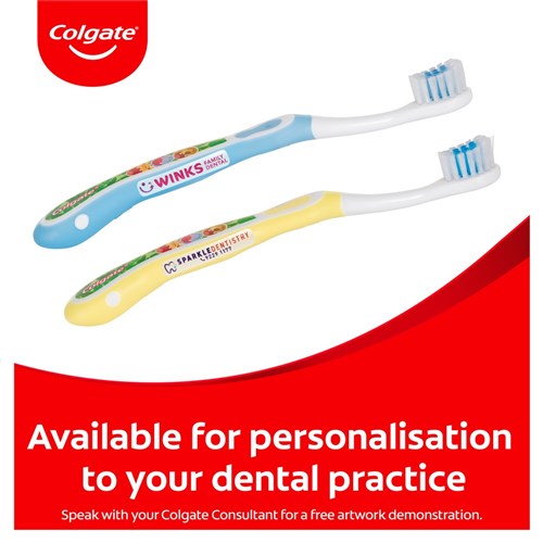 Colgate Kids Manual Toothbrush - My First - 0-2 Years - Extra Soft Bristles, 8-Pack