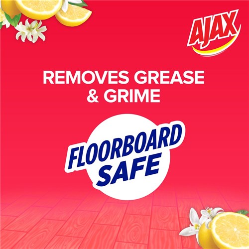 AJAX FLOOR CLEANER - Multi Surface - Lemon Citrus - 750ml Recycled Bottle, 8-Pack