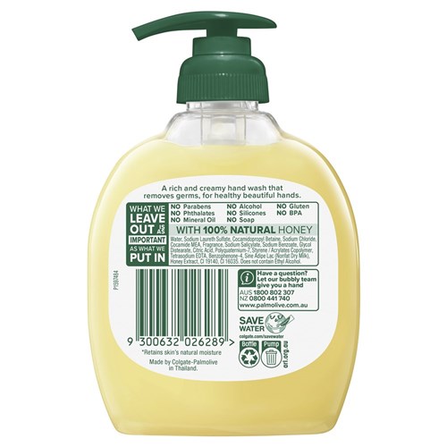 Palmolive Milk and Honey Hand Wash - 250ml Pump, 6-Pack