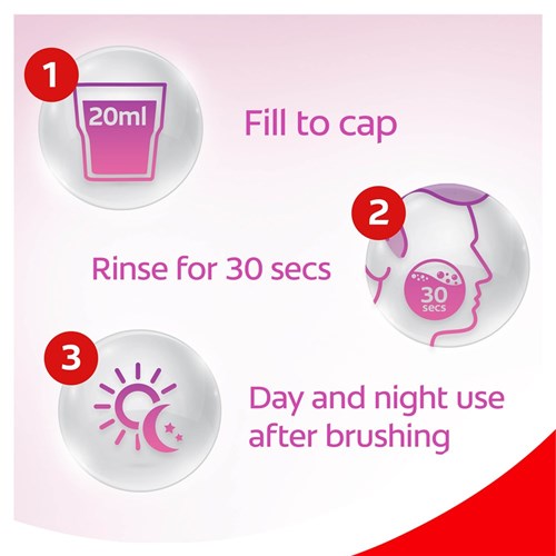 Colgate Plax - Antibacterial Fluoride Mouthwash - Alcohol Free - Gentle Mint 500ml, 4-Pack
