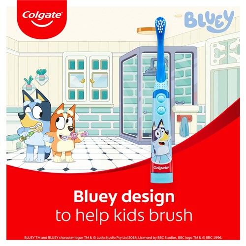 Colgate Kids Power Toothbrush - Junior - Bluey, 6-Pack