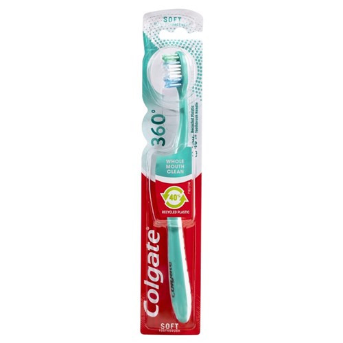 Colgate Manual Toothbrush - 360 Ultra Compact Head, 12-Pack