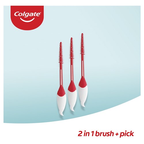 Colgate Soft Interdental Brush and Pick - 40 Picks per Pack, 8-Packs