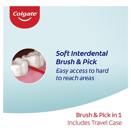 Colgate Soft Interdental Brush and Pick - 40 Picks per Pack, 8-Packs