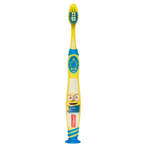 Colgate Kids Manual Toothbrush - with Tongue Cleaner - Minions - 6+ Years - Extra Soft Bristles, 8-Pack