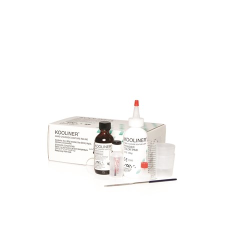 GC KOOLINER - Hard Chairside Denture Reline - Professional Pack - Powder 80g and Liquid 55ml