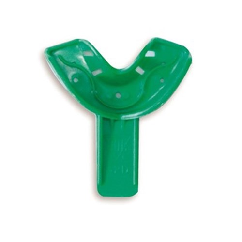 GC Spacer Tray - Disposable Perforated Impression Tray - 32D - Anterior Partial - Green, 12-Pack