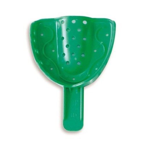 GC Spacer Tray - Disposable Perforated Impression Tray - 4D - Medium Upper - Green, 12-Pack