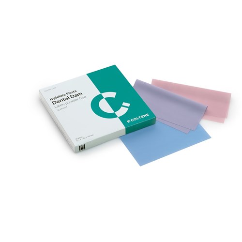 HYSOLATE Fiesta Dental Dam Ltx Assrt Thin 152x152 36 sheets