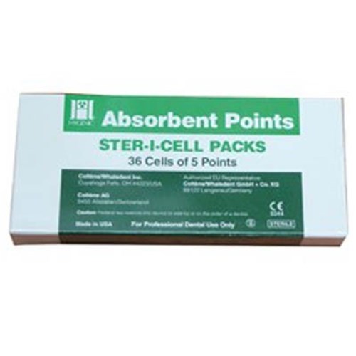 Coltene HYGENIC Paper Points - Sterile Cell Pack - Size 35, 180-Pack