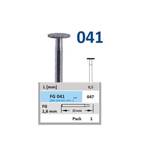 Horico Diamond Bur - 041-073 - Wheel - Straight (HP), 1-Pack