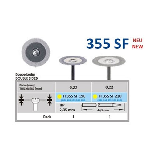 Diamond Disc HORICO #355SF 220 SF Rigid Disc HP x1