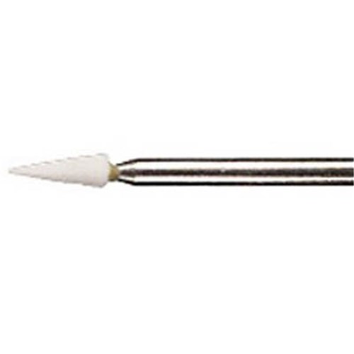 Dedeco Arkansas Stones - Shape 138 - White - Ultra Fine - Slow Speed, Right Angle (RA), 12-Pack