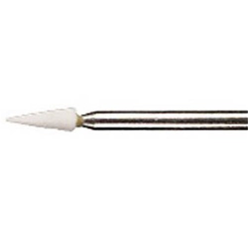 Dedeco Arkansas Stones - Shape 138 - White - Ultra Fine - Slow Speed, Right Angle (RA), 12-Pack
