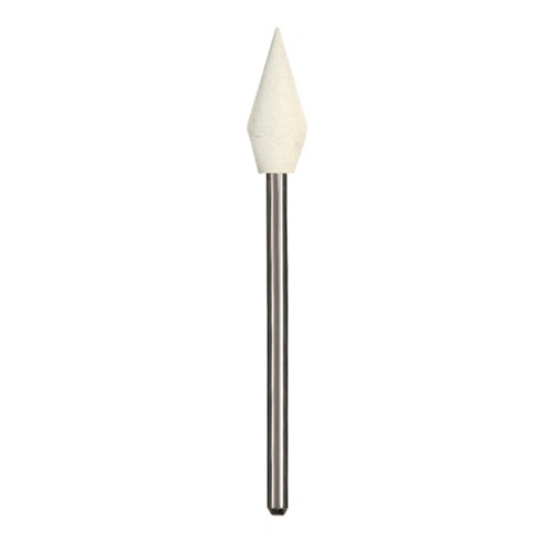 Dedeco Abrasive Midgets - Shape 14 - White - Ultra Fine - Straight (HP), 12-Pack