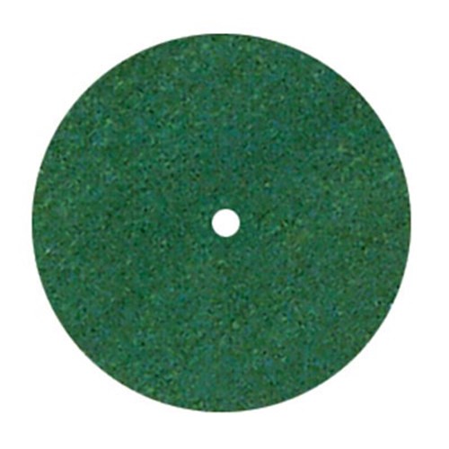 Dedeco Rubber Wheels - Green - Coarse - 22mm x 3.1mm, 100-Pack