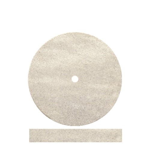 Dedeco Rubber Wheels - White - Flexies UltraFine - 22mm x3.1mm, 100-Pack