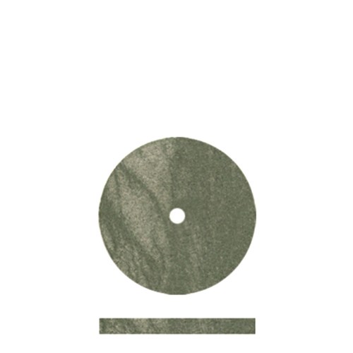 Dedeco Rubber Wheels - Green Coarse 15.9 x 1.6mm, 100-Pack