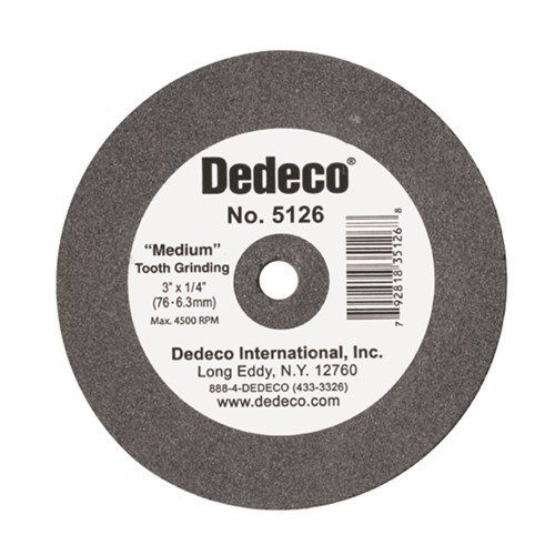 Dedeco Lathe Wheel - Black - Medium - Chip Free Grinding - 76 x 6.3mm