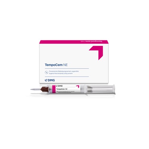 DMG TempoCem NE - Non-Eugenol Temporary Luting Cement - 11g Smartmix Syringe, 2-Pack and 20-Pack SmartMix Tips