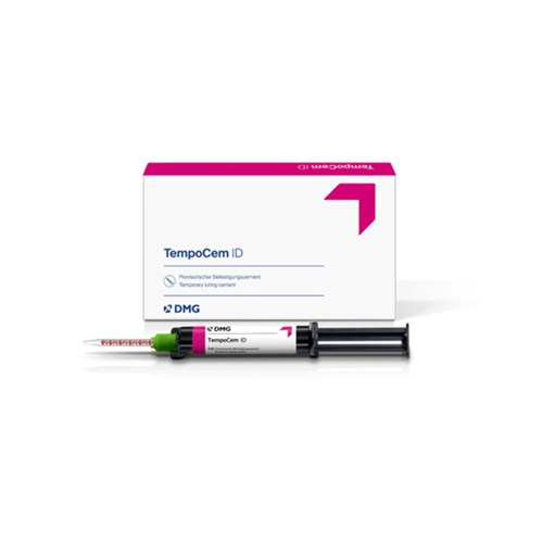 DMG TempoCemID - Temporary Cement - 5ml Smartmix Syringe, 1-Pack and 20 Smartmix tips