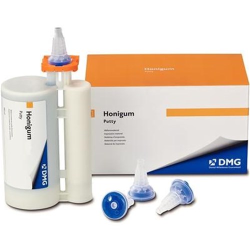 DMG HoniGum Putty - 380ml Cartridge, 1-Pack with 10 Mix Star tips