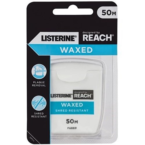 REACH Dental Floss Waxed 50m