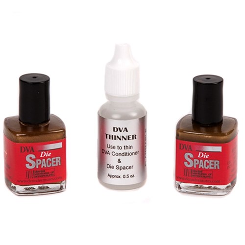 DVA Die Spacer Kit - Gold - 1/2oz, 2-Pack with 1/2oz Thinner