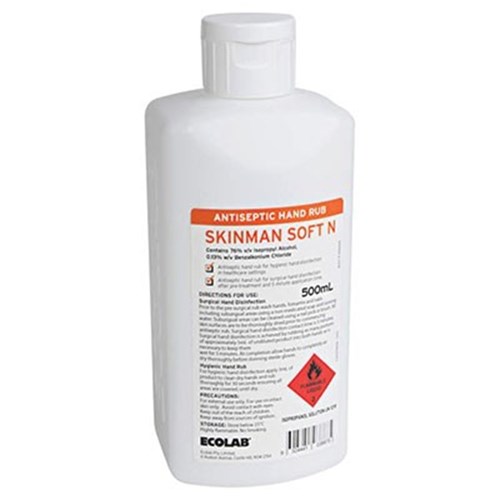 SKINMAN SOFT N Surgical Rub Alcohol Based x 500ml