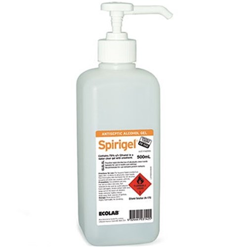 Ecolab SPIRIGEL - Alcohol Based Hand Gel - 500ml