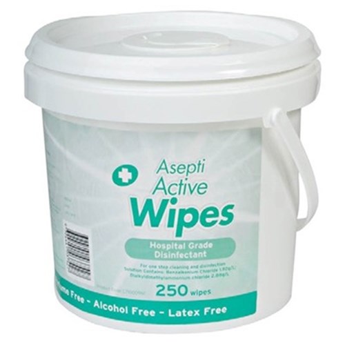 Ecolab Asepti Active Disinfectant Wipes - Pail, 325-Pack