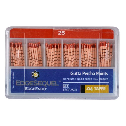 EdgeSEQUEL GP 04 Taper Size 25 Pack of 60